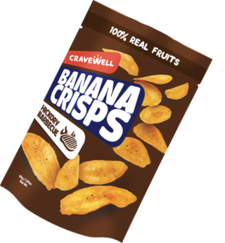 Cravewell Banner Banana Crisps Product