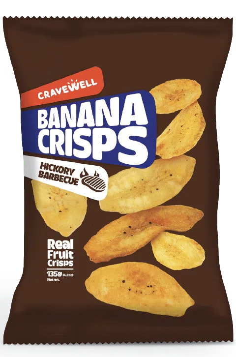 Cravewell Banana Crisps Hickory Barbecue
