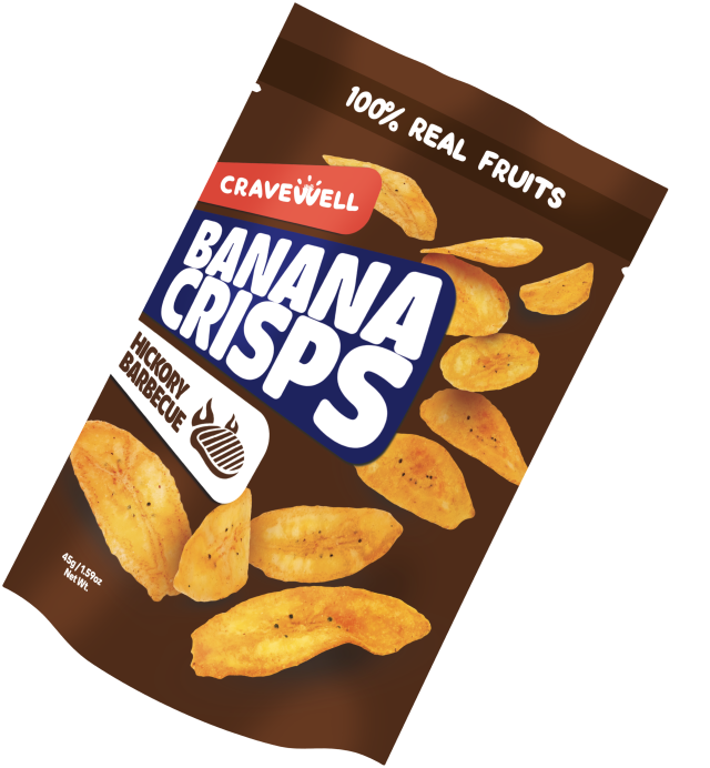 Cravewell Banner Banana Crisps Product
